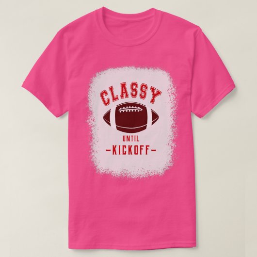 Classy tot aftrap rode letters sportkleuren GA T-shirt (Design voorkant)