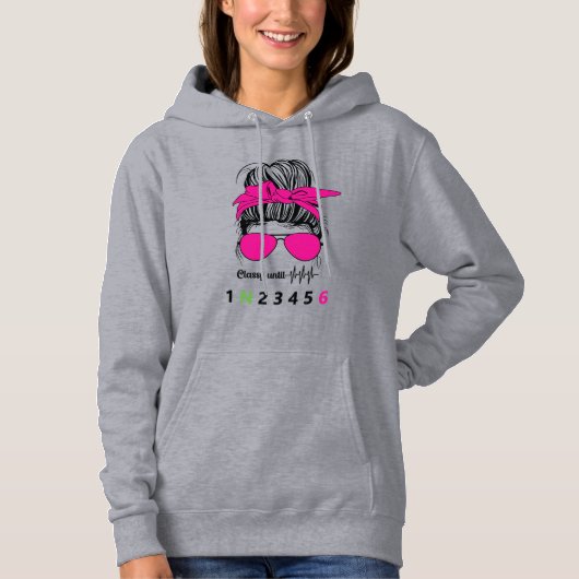 Classy tot... Grappige Motorfiets Hoodie (Voorkant)