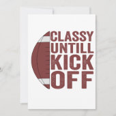 Classy Tot Kick Off Funny Fantasy Football Gift Kaart (Voorkant)