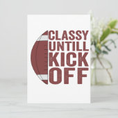 Classy Tot Kick Off Funny Fantasy Football Gift Kaart (Staand voorkant)