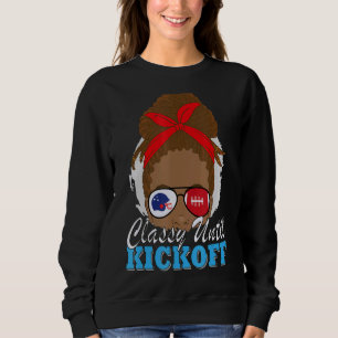 Classy tot Kickoff African American Football Ma Trui