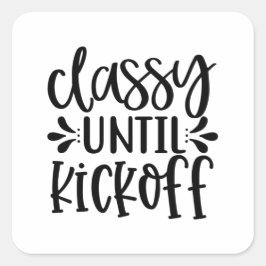 Classy tot Kickoff Vierkante Sticker