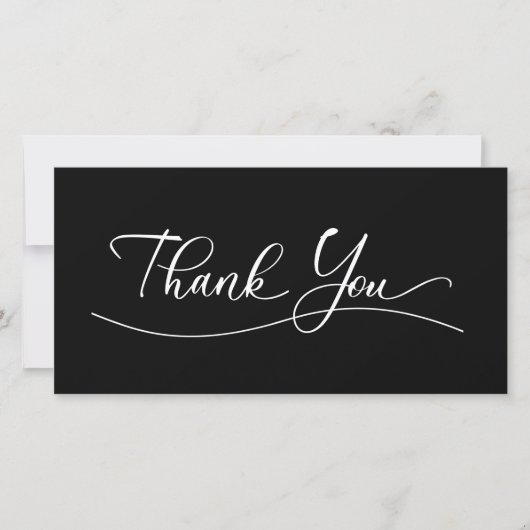 Classy Trendy Editable Business Thank You Cartes (Devant)