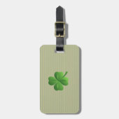 Classy Trendy Irish Lucky Shamrock Bagagelabel (Voorkant verticaal)