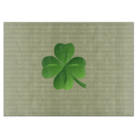 Classy Trendy Irish Lucky Shamrock Snijplank (Voorkant)