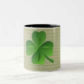 Classy Trendy Irish Lucky Shamrock Tweekleurige Koffiemok (Center)