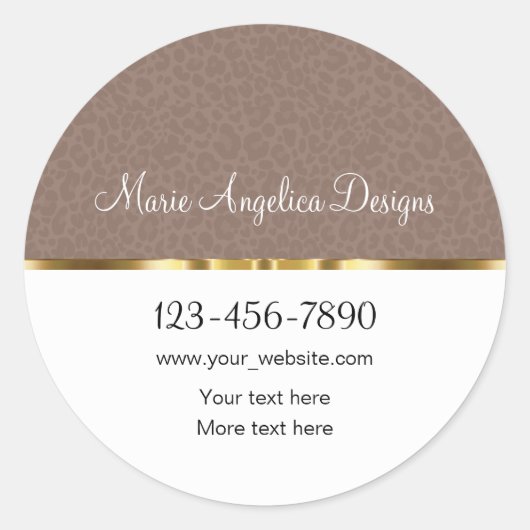 Classy Trendy Mode Sticker Labels (Voorkant)