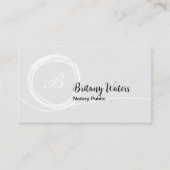 Classy trendy notaris openbaar visitekaartje (Voorkant)