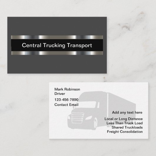 Classy Trucking Shipping Services Visitekaartje (Voorkant / Achterkant)