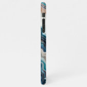Classy Turquoise Blauw Paarse Quartz Agaat Patroon iPhone Hoesje (Linkerkant)