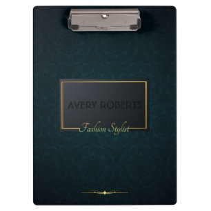 Classy turquoise Elegant Professional geometrisch Klembord