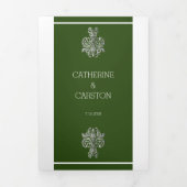 Classy Two Color's bruiloft Drieluik Uitnodiging (Cover)