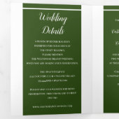 Classy Two Color's bruiloft Drieluik Uitnodiging (Binnenzijde eerst)