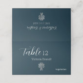 Classy Two Color's gevouwen plaats kaart (Buitenkant ongevouwen)