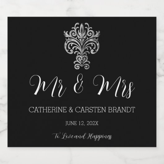 Classy Two Colour's Sparkling Wijnetiket (Enkel label)