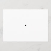 Classy Typography Zwart Wit Bewaar de datum Save The Date (Achterkant)