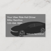 Classy Uber Driver Ride Hailing Visitekaartjes (Voorkant)