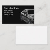 Classy Uber Driver Ride Hailing Visitekaartjes (Voorkant / Achterkant)
