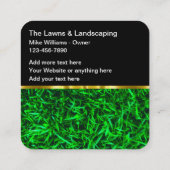 Classy Unique Lawn Landscaping Vierkante Visitekaartje (Achterkant)