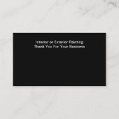 Classy Unique Painter Visitekaartjes (Achterkant)