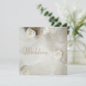 Classy Vintage Wedding Gown Wedding Kaart (Staand voorkant)