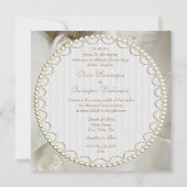 Classy Vintage Wedding Gown Wedding Kaart (Achterkant)