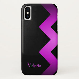Classy Violet accent gepersonaliseerd iPhone X Hoesje