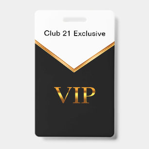 Classy VIP Club Wearable Nom d'entrée Badges