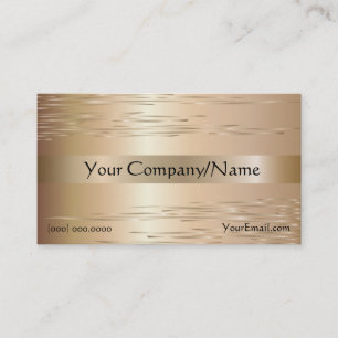 Classy Visitekaartje Metallic Bronze Simple