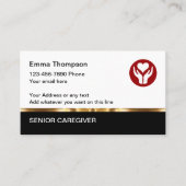 Classy Visitekaartjes voor senior zorgverleners (Voorkant)