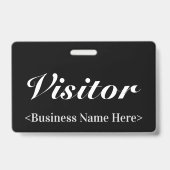 Classy "Visitor" Badge (Achterkant)