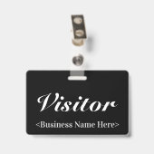 Classy "Visitor" Badge (Achterkant met clip)