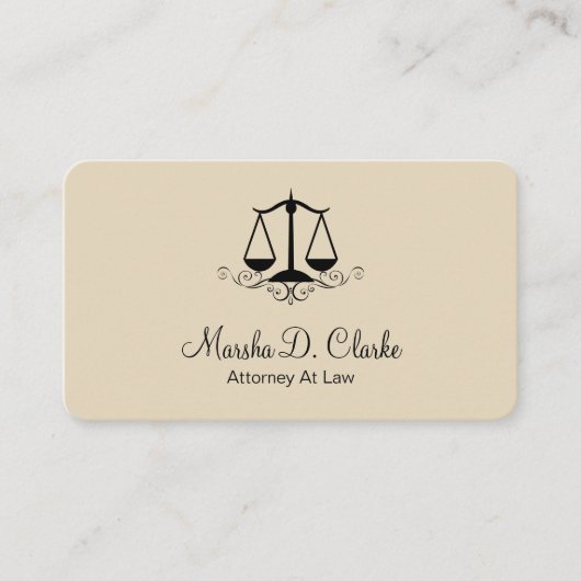 Classy Vrouw Attorney Visitekaartje (Voorkant)