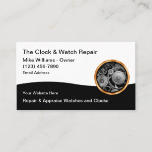 Classy Watch en Clock Repair & Appraisal Visitekaartje