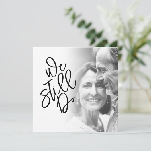 Classy We doen nog steeds gelofte Vernieuwing Part Kaart (Staand voorkant)