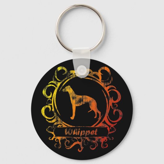 Classy Weathered Whippet Sleutelhanger (Voorkant)