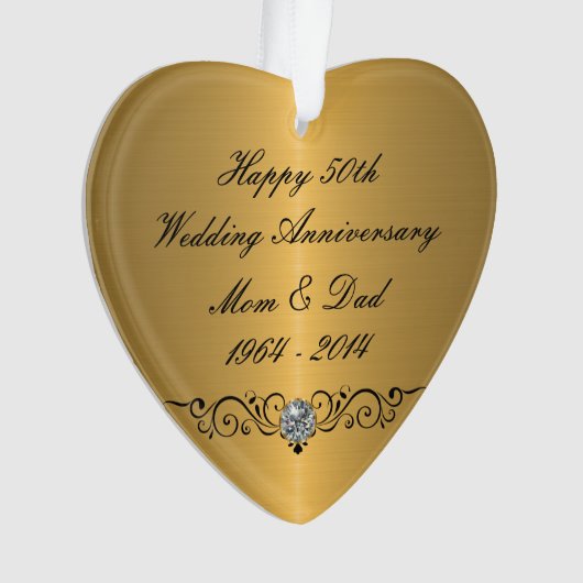 Classy Wedding Jubileum Ornament (voorkant)