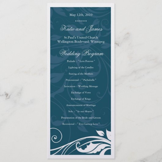 Classy Wedding Program Programma (Voorkant)
