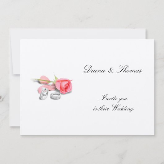 Classy Wedding Uitnodiging (Voorkant)