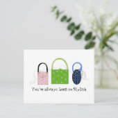 Classy Whimsical-handtassen Briefkaart (Staand voorkant)