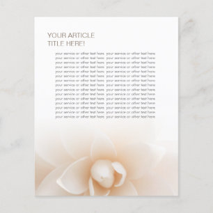 Classy White Floral Beauty Salon Flyers