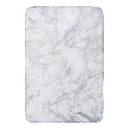 Classy White Marble Kijk Badmat (Voorkant Verticaal)