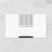 Classy White Minimalist Corporate Visitekaartje (Achterkant)