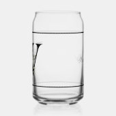 Classy wit bloemendecoratief Initiaal W Blikvorm Glas (Links)