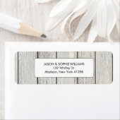 Classy wit geschilderd hout etiket (Insitu)