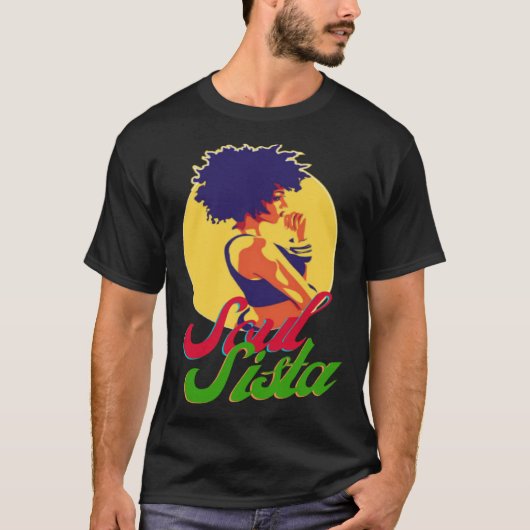 Classy Womens African Head Wrap Black Pride  Soul  T-shirt (Voorkant)