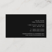 Classy YOGA Instructor Visitekaartje (Achterkant)