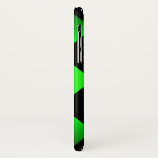 Classy Zig zag Groen Gepersonaliseerd Case-Mate iPhone Case (Achterkant/links)