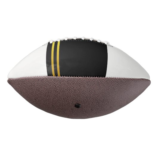 Classy zwart & goud op wit 2-paneelontwerp american football (Gedraaid 270)