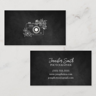 Classy zwart-wit fotograaf Visitekaartje